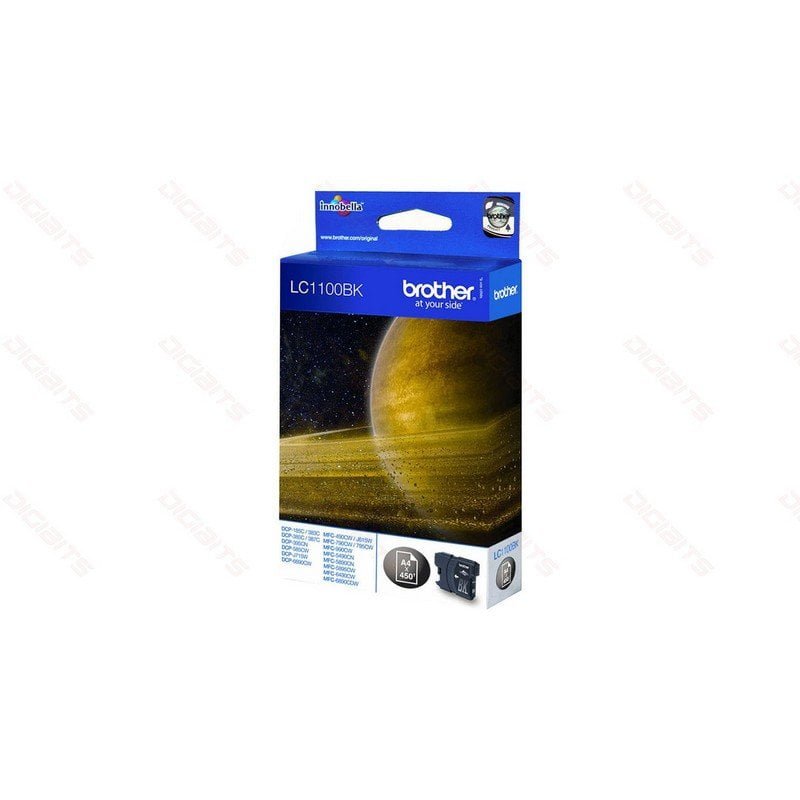 Brother LC1100BK Black Ink Cartridge for DCP-385C MFC-490CW MFC-6890CDW J615W Printers