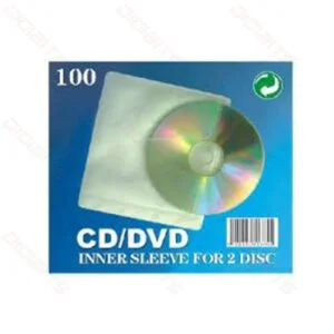 CD/DVD inner sleeve for 2 disc