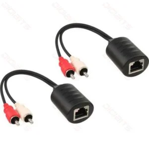 InLine RCA extension cable via cat5 - 89001