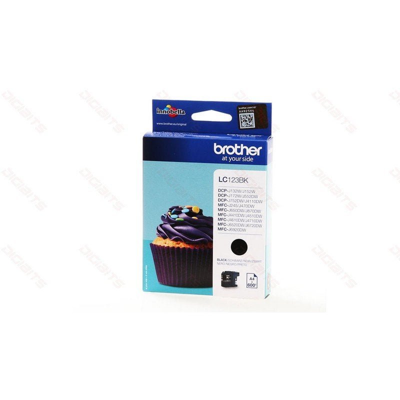 Brother LC123BK Black Ink Cartridge for DCP-J132 J152 MFC-J470 J650 J6920 Inkjet Printers