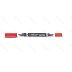 Staedtler Lumocolor permanent duo red 348-2