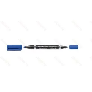Staedtler Lumocolor permanent duo blue 348-3