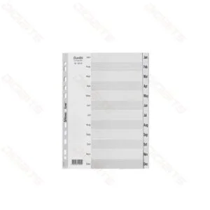 Bantex A4 Jan-Dec plastic divider