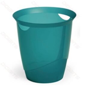 Durable waste basket 16ltr transparent light blue