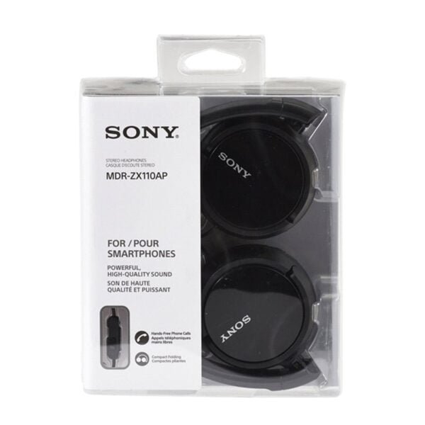 Sony stereo headphones MDR-ZX110AP black-1