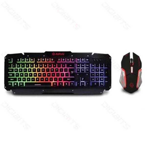 Arai Metalic wired Gaming Set KB-1700GUMS Arai Metalic wired Gaming Set KB-1700GUMS