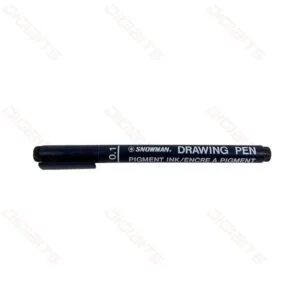 Snowman drawing pen 0.1 blue
