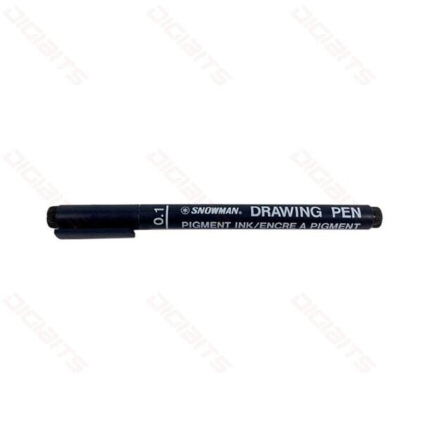 Snowman drawing pen 0.1 blue