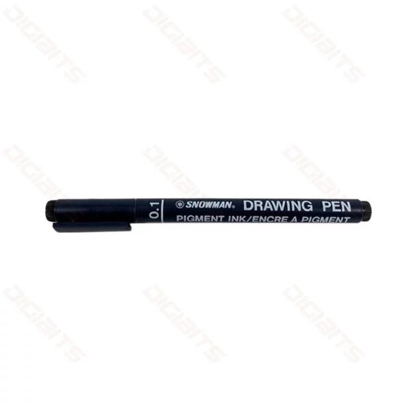 Snowman drawing pen 0.1 blue
