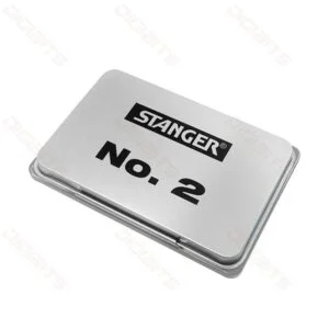 Stanger metal case stamp pad black