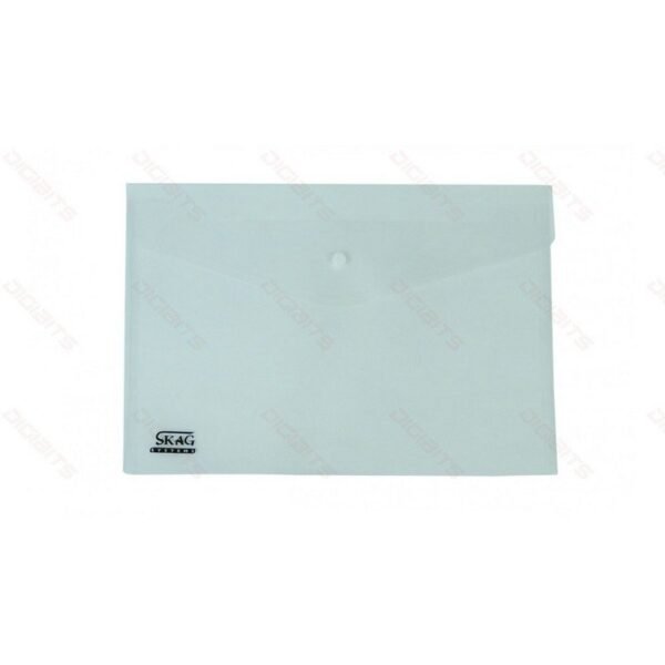 SKAG clear envelope A5 with button