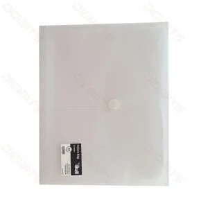 Bull clear evelope A4 with button & holes (side)