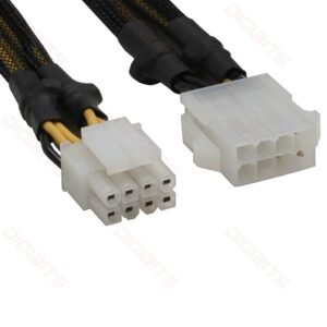 InLine power extention internal 2x 4pin male to 8pin female for mainboard 30cm - 26630A