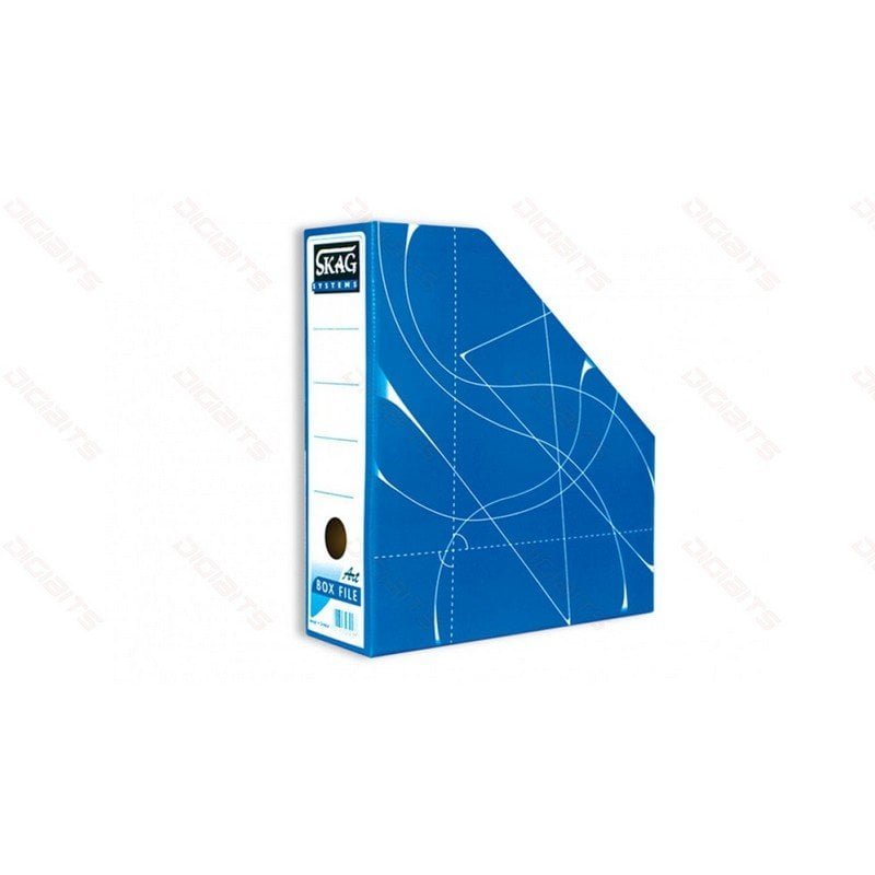Magazine File Blue SKAG magazine box file light blue – Digibits Ltd