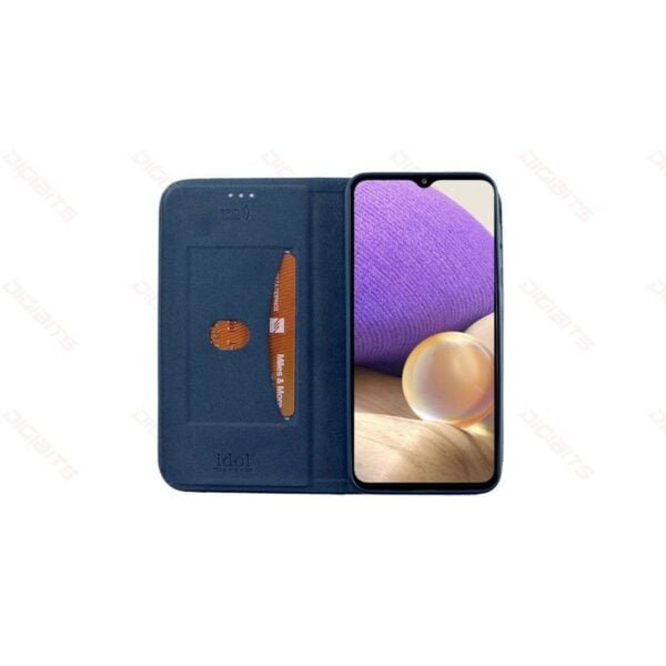 Idol Elite Anti-Rfid book case for Samsung Galaxy A32 5G (A326) Dark Blue-2