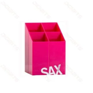 Sax design quadra pen pot Pink