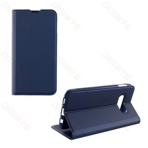Idol leather tpu book case for Galaxy S10e G970 Dark Blue