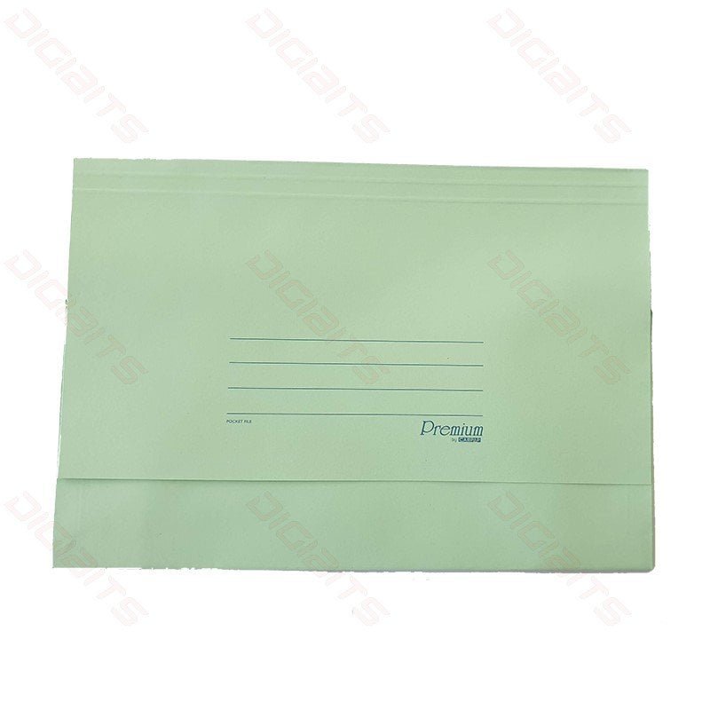 Campap document wallet foolscap Green