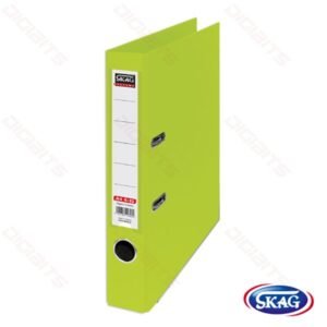 SKAG box file A4 4cm lime green