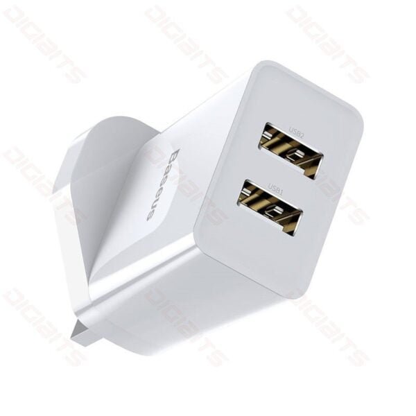 Baseus travel charger 10.5W UK White-1