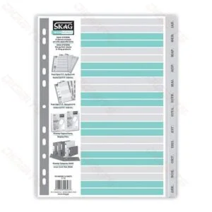 SKAG A4 Ιαν-Δεκ plastic divider