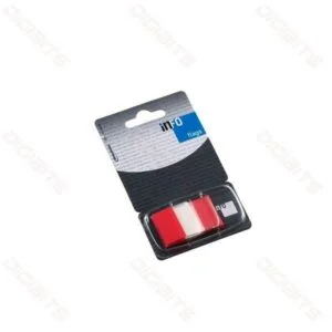 Info flags 25x43 mm 50sheets red