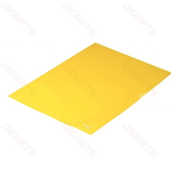 Esselte transparent plastic folder yellow