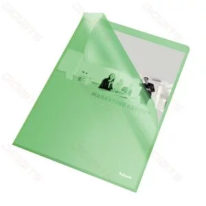 Esselte transparent plastic folder green Esselte transparent plastic folder green