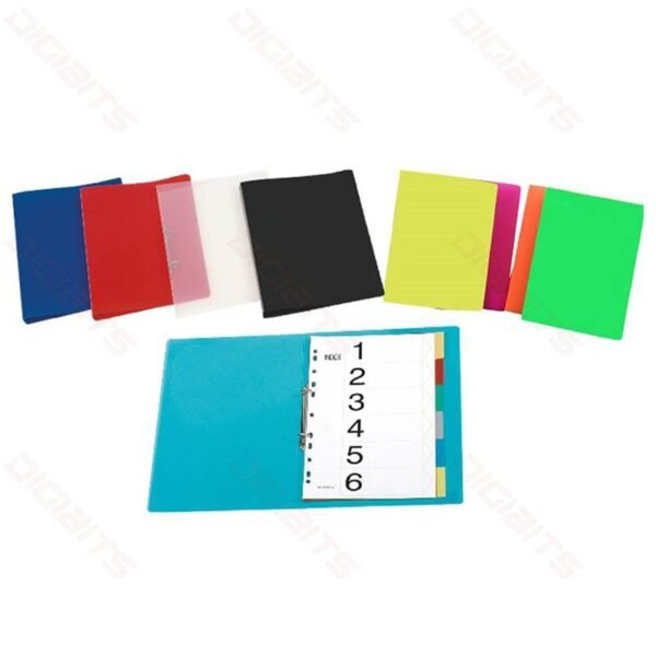 B/R pvc binder 2 rings file green