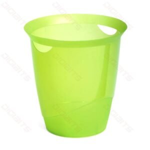 Durable waste basket 16ltr transparent light green