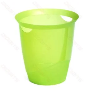 Durable waste basket 16ltr transparent light green Durable waste basket 16ltr transparent light green