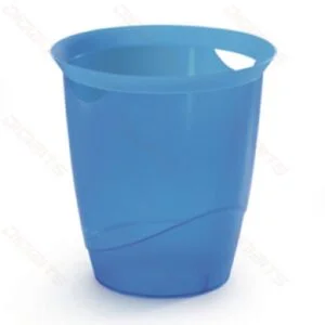Durable waste basket 16ltr transparent blue Durable waste basket 16ltr transparent blue