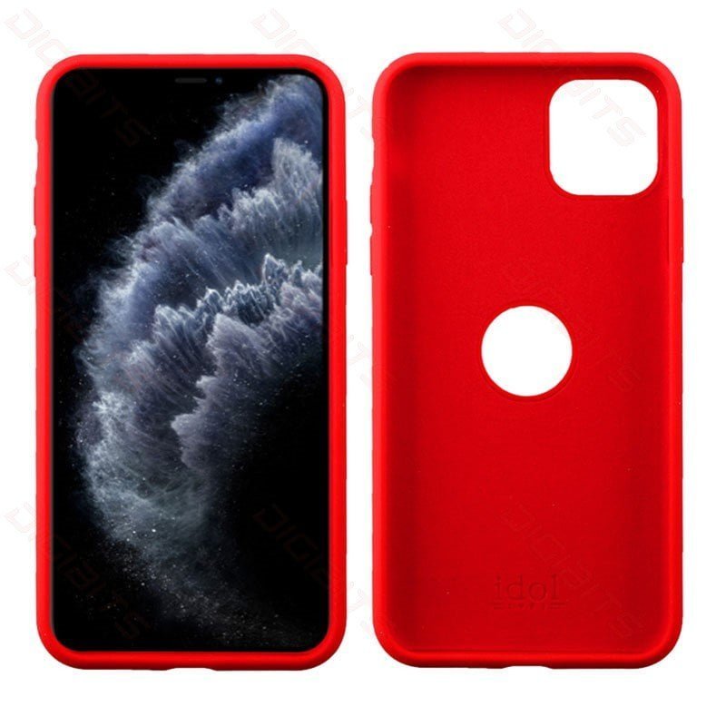 Idol velvet tpu case for iPhone 11 PRO Red