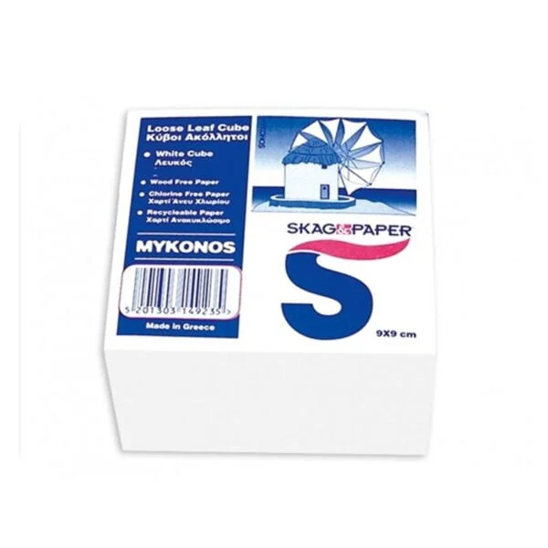 Skag white cube 90x90mm unglued Skag white cube 90x90mm unglued