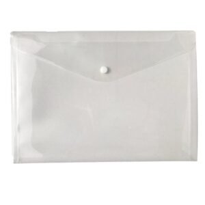 Databank clear envelope A4 with button