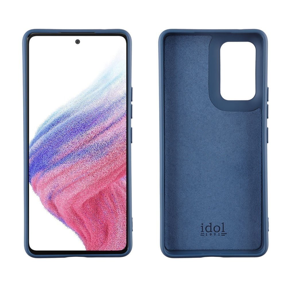 Idol velvet tpu case for Samsung Galaxy A53 5G (A536) Blue