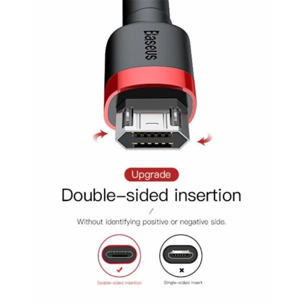Baseus Braided USB-A to MicroUSB Cable 2.4A 2m-1