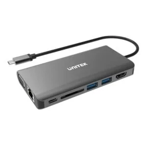 Unitek USB-C HUB with HDMI/VGA/GB/SD/PD100W