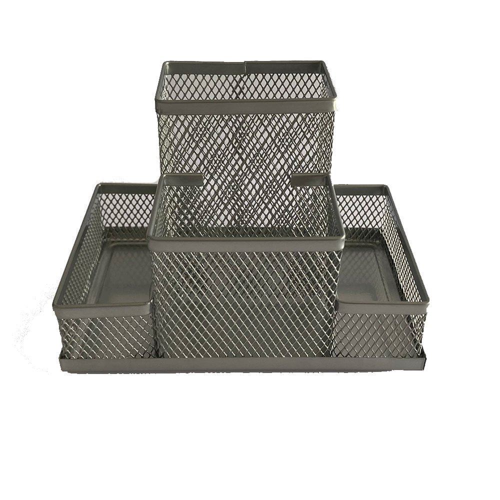 Forpus mesh desktop organiser Silver