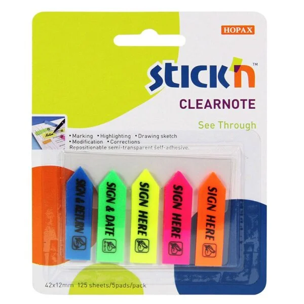 Stick N ''SIGN HERE'' 125sh/5pad Stick N ''SIGN HERE'' 125sh/5pad