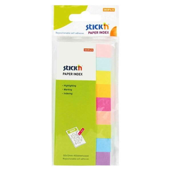 Stick N paper index 50x12mm 450sh/9pads