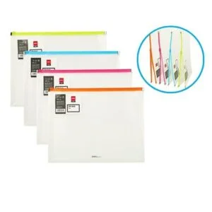 Deli clear zip bag A4 expandable Deli clear zip bag A4 expandable