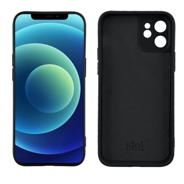 Idol velvet tpu case for Apple iPhone 12 Black