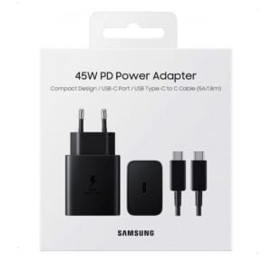 Samsung travel adapter Super Fast Charging 45W Type-C to Type-C Black with 1.8m cable