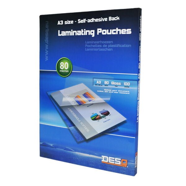 DESQ laminating pouch film A3 80 micron