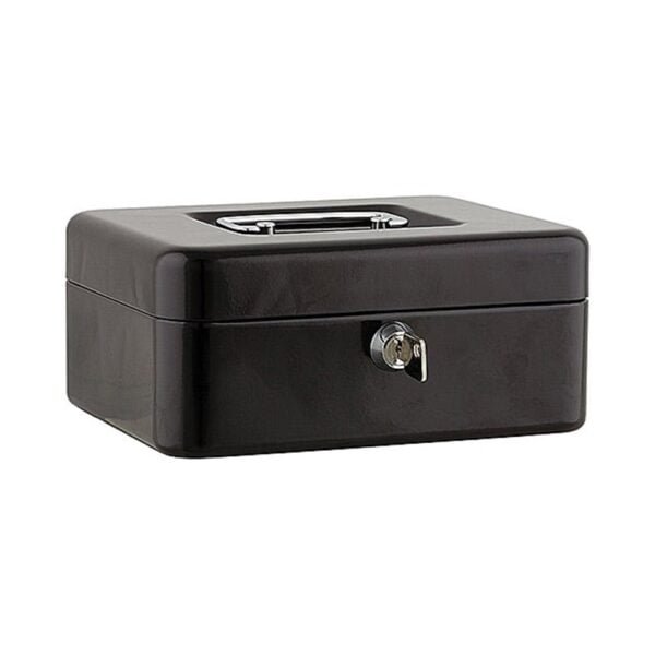 Sax Metal Cash Box 20x16x9cm Black