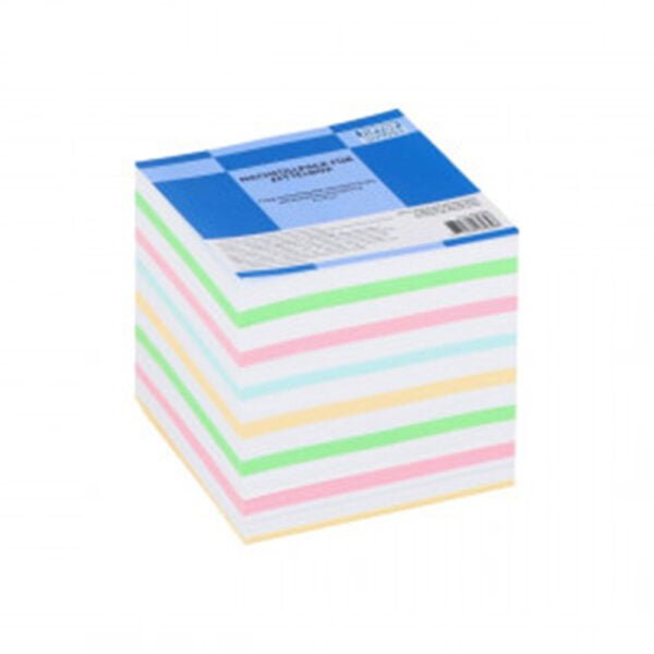 TipTop Office assorted colours memo cube 90x90mm