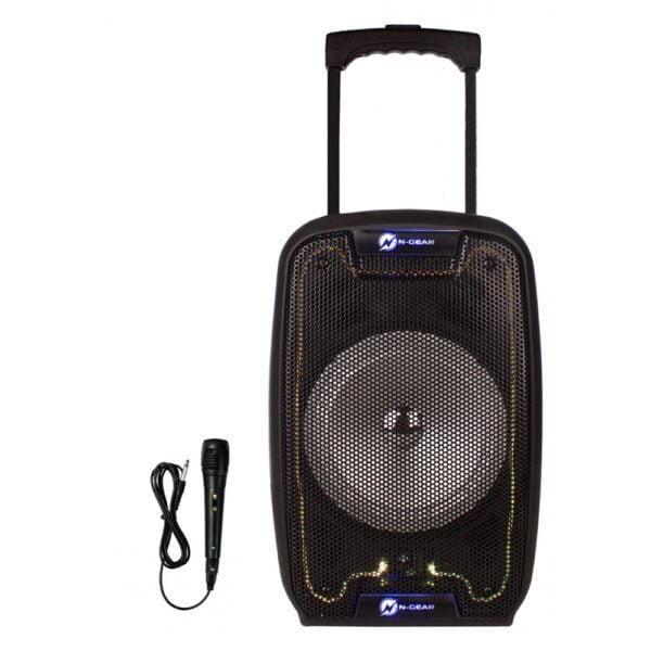 N-Gear FLASH810 8'' Portable Karaoke Speaker LED/USB/FM/BT/Mic-2 N-Gear FLASH810 8'' Portable Karaoke Speaker LED/USB/FM/BT/Mic-2