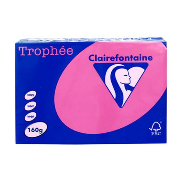 ClaireFontaine A4 160gr Pink Intensive (250sh)