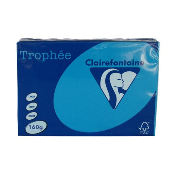 ClaireFontaine A4 160gr Blue Intensive (250sh)